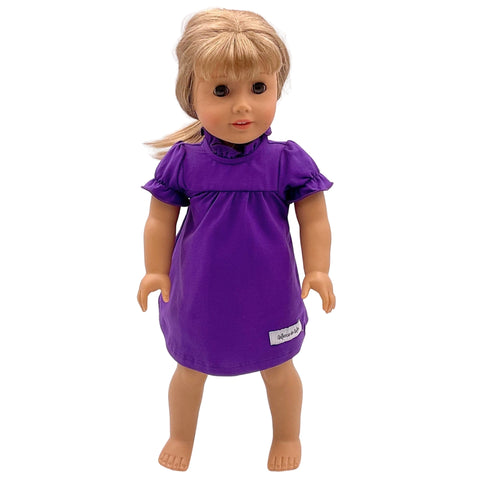 18" Purple Gwen Doll Dress