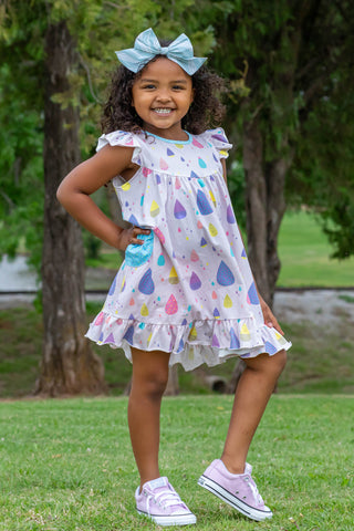 2024 Sprinkle Kindness Like Confetti Collection Ruffle Pearl dress