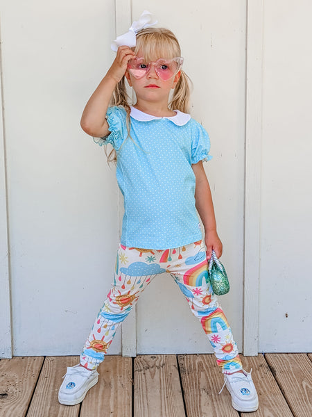 Sunshine & Rainbows Ava Ruched Leggings