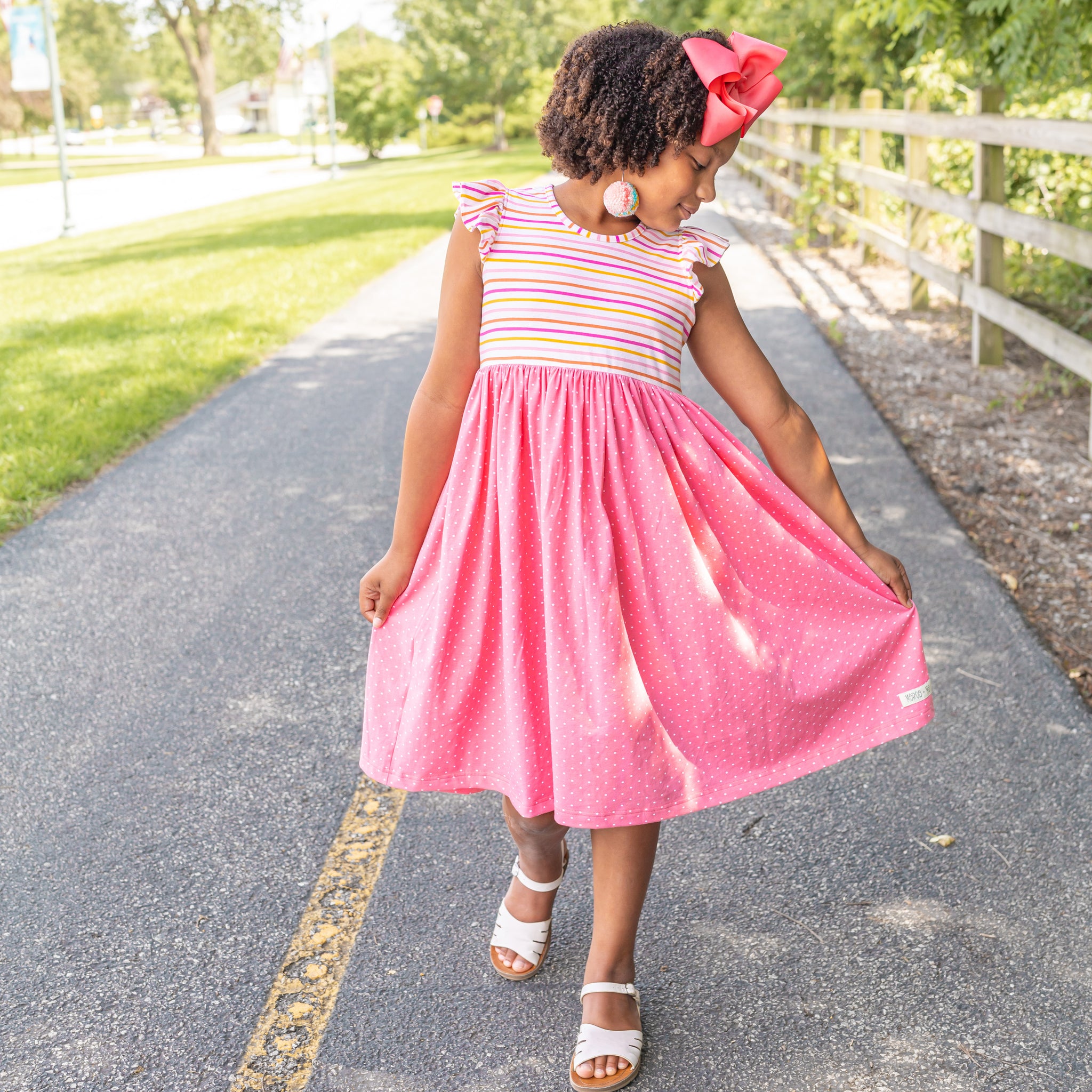 Citrus Stripes Kyla Dress