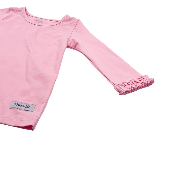 Bess Long Sleeve Tees in Ballerina Pink