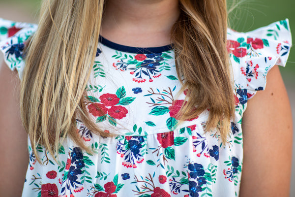 All American Floral Pretty Pearl Dress