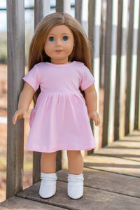 18" Ballerina Pink Penny Pocket DOLL Dress