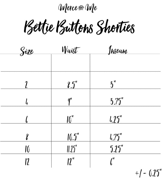 Fuchsia Bettie Buttons Shorties
